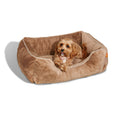 The Sammy Bolster Dog Bed | Light Brown 5 - MiniPaw Luxe