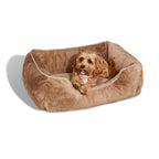 The Sammy Bolster Dog Bed | Light Brown 5 - MiniPaw Luxe