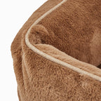 The Sammy Bolster Dog Bed | Light Brown 6 - MiniPaw Luxe