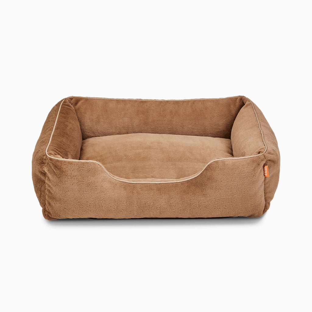 The Sammy Bolster Dog Bed | Light Brown 7 - MiniPaw Luxe