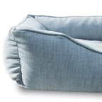 The Sammy Bolster Dog Bed | Mist Blue 6 - MiniPaw Luxe