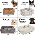 The Sammy Bolster Dog Bed | Oat 5 - MiniPaw Luxe