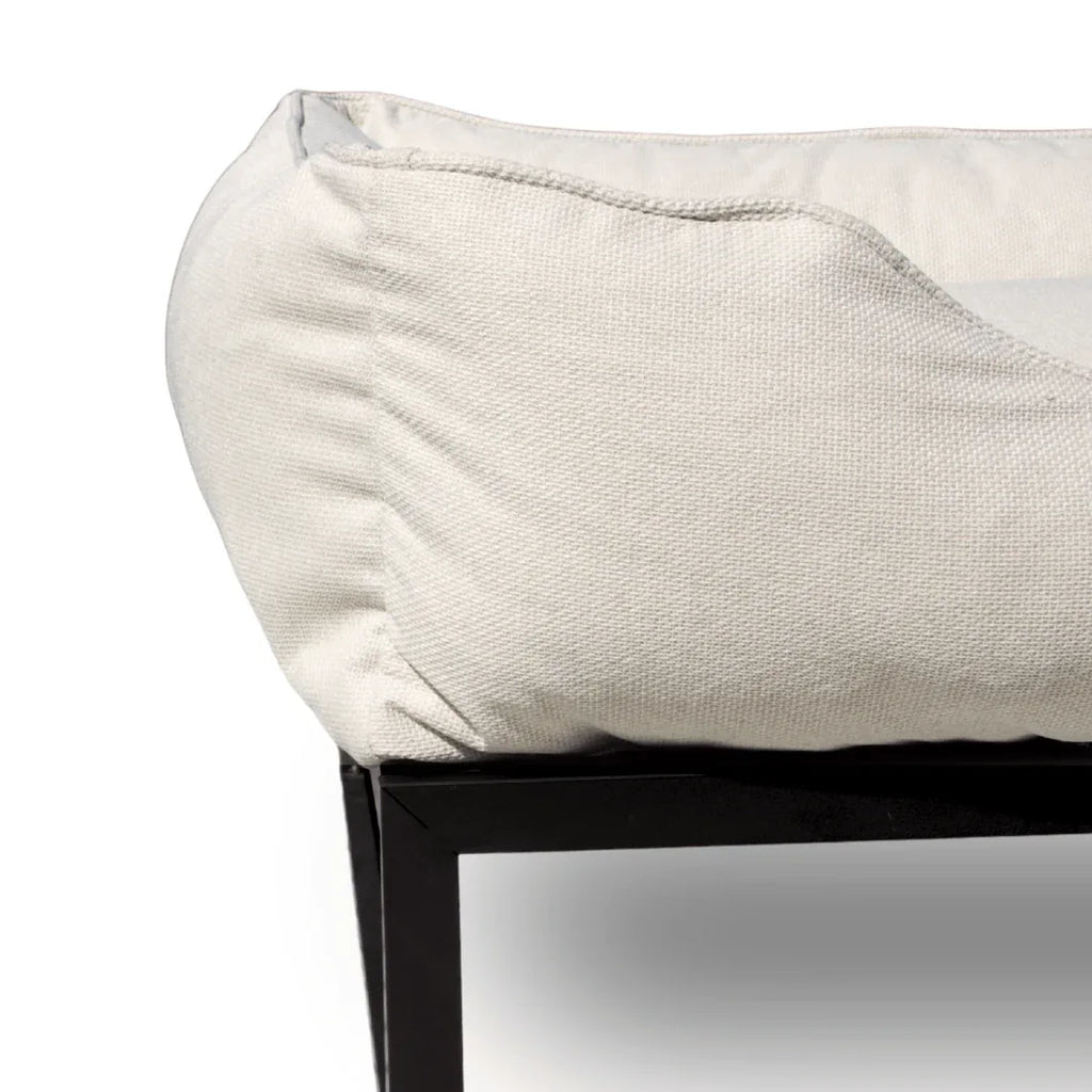 The Sammy Bolster Dog Bed | Oat 6 - MiniPaw Luxe