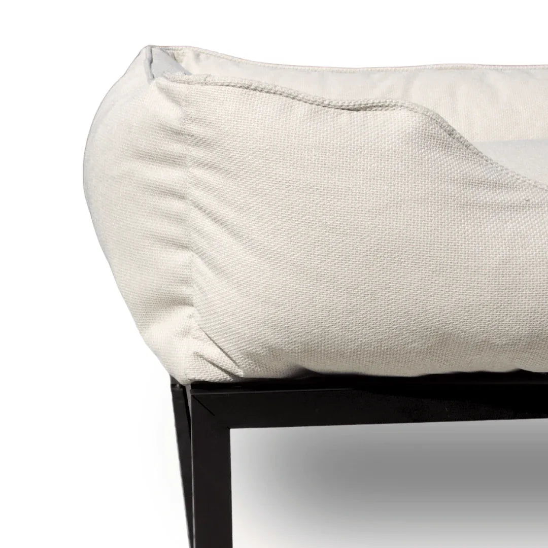 The Sammy Bolster Dog Bed | Oat 6 - MiniPaw Luxe