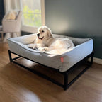 The Sammy Bolster Dog Bed | Sky Blue 2 - MiniPaw Luxe