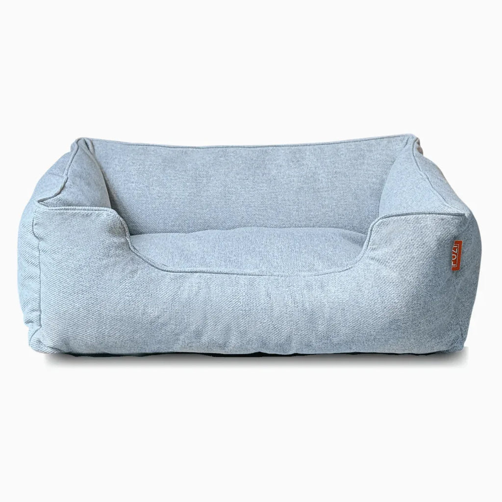 The Sammy Bolster Dog Bed | Sky Blue 7 - MiniPaw Luxe