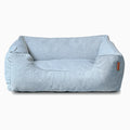 The Sammy Bolster Dog Bed | Sky Blue 7 - MiniPaw Luxe