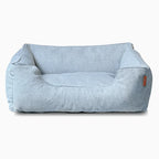 The Sammy Bolster Dog Bed | Sky Blue 7 - MiniPaw Luxe