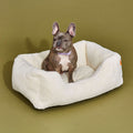 The Sammy Bolster Dog Bed | White 2 - MiniPaw Luxe