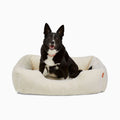 The Sammy Bolster Dog Bed | White 5 - MiniPaw Luxe