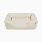 The Sammy Bolster Dog Bed | White 6 - MiniPaw Luxe