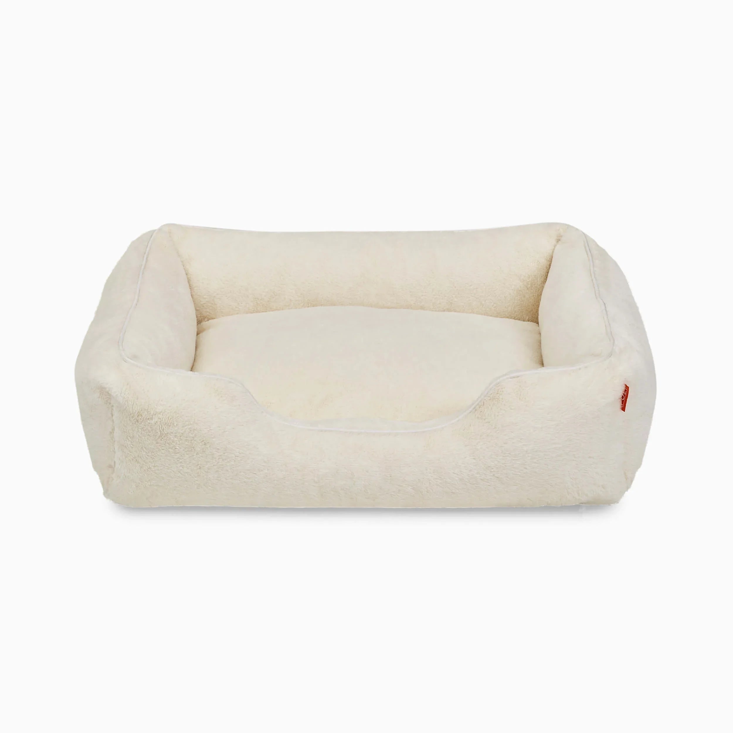 The Sammy Bolster Dog Bed | White 6 - MiniPaw Luxe