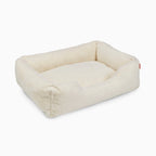 The Sammy Bolster Dog Bed | White 7 - MiniPaw Luxe