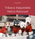 Tribeca Adjustable Velcro Raincoat | Burgundy 6 - MiniPaw Luxe
