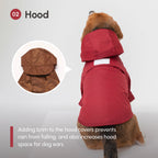 Tribeca Adjustable Velcro Raincoat | Burgundy 8 - MiniPaw Luxe