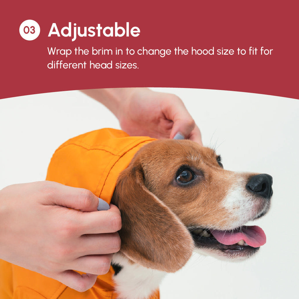 Tribeca Adjustable Velcro Raincoat | Burgundy 9 - MiniPaw Luxe