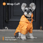 Tribeca Adjustable Velcro Raincoat | Egg Yolk 12 - MiniPaw Luxe