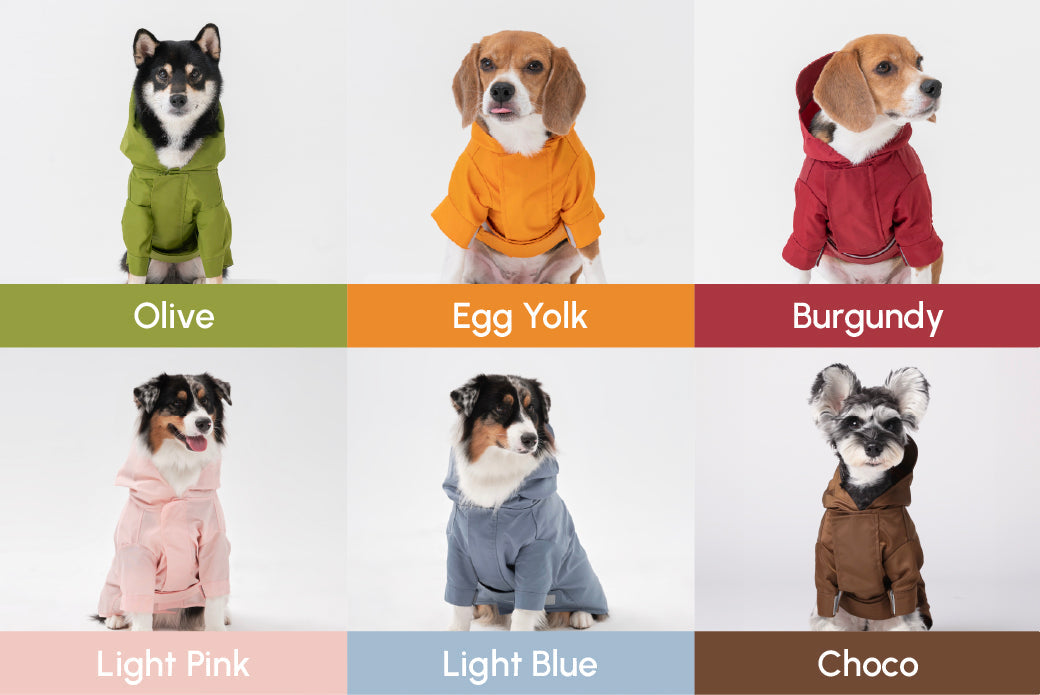 Tribeca Adjustable Velcro Raincoat | Egg Yolk 14 - MiniPaw Luxe