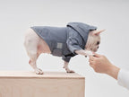 Tribeca Adjustable Velcro Raincoat | Light Blue 4 - MiniPaw Luxe