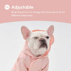 Tribeca Adjustable Velcro Raincoat | Light Pink 11 - MiniPaw Luxe