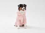 Tribeca Adjustable Velcro Raincoat | Light Pink 4 - MiniPaw Luxe