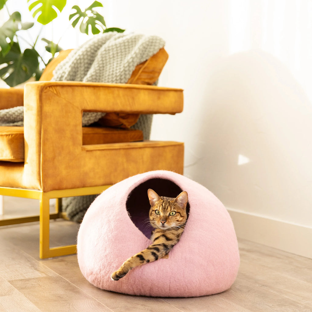Valentine Pink | Round Style Cave 1 - MiniPaw Luxe
