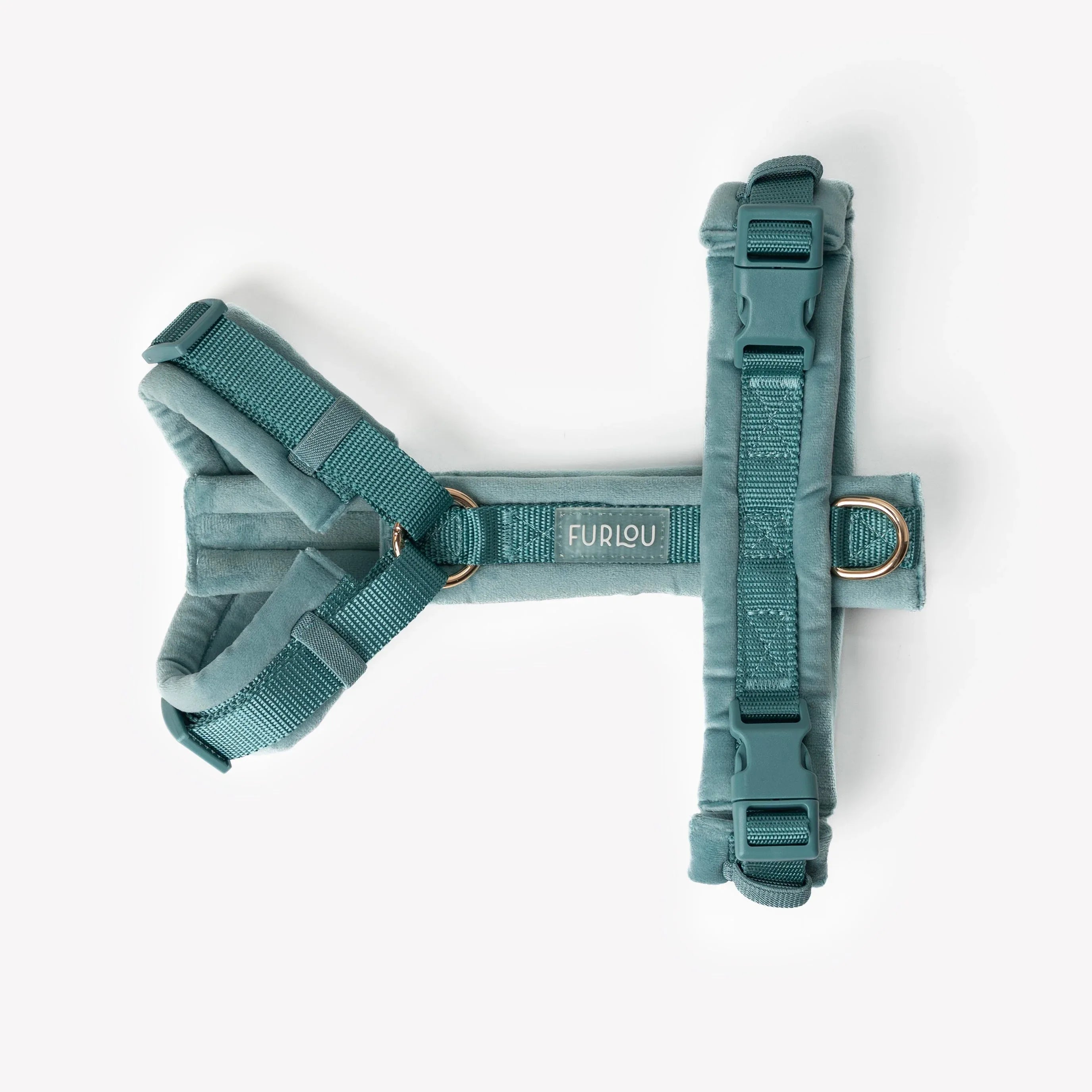 Velvet Harness | Blue 2 - MiniPaw Luxe