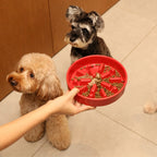 [Wave] Slow Feeder Dog Bowls - Pink / Beige / Orange 10 - MiniPaw Luxe