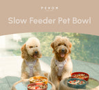 [Wave] Slow Feeder Dog Bowls - Pink / Beige / Orange 11 - MiniPaw Luxe