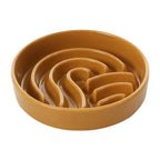 [Wave] Slow Feeder Dog Bowls - Pink / Beige / Orange 3 - MiniPaw Luxe