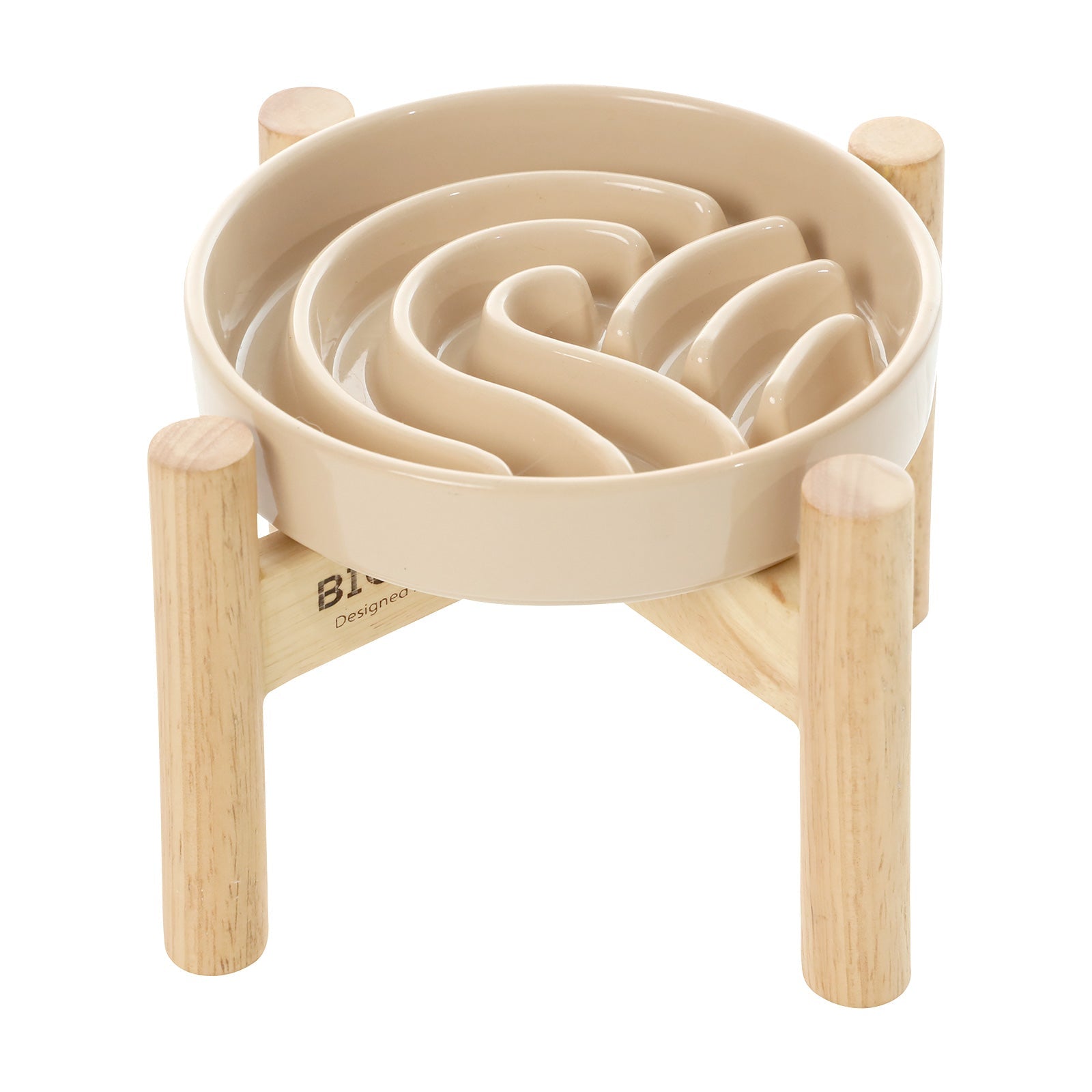[Wave] Slow Feeder Dog Bowls - Pink / Beige / Orange 4 - MiniPaw Luxe