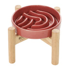 [Wave] Slow Feeder Dog Bowls - Pink / Beige / Orange 7 - MiniPaw Luxe