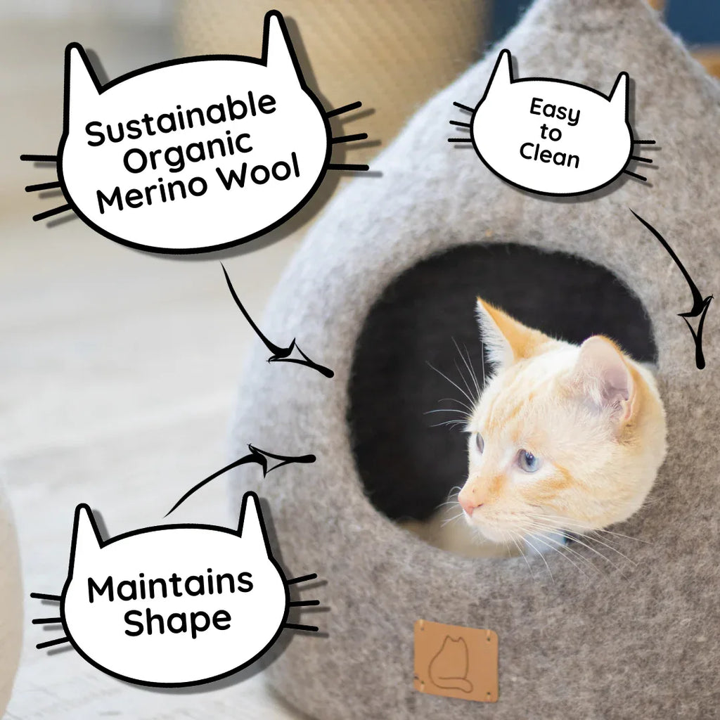 Wine Burgundy | Round Style Cave 2 - MiniPaw Luxe