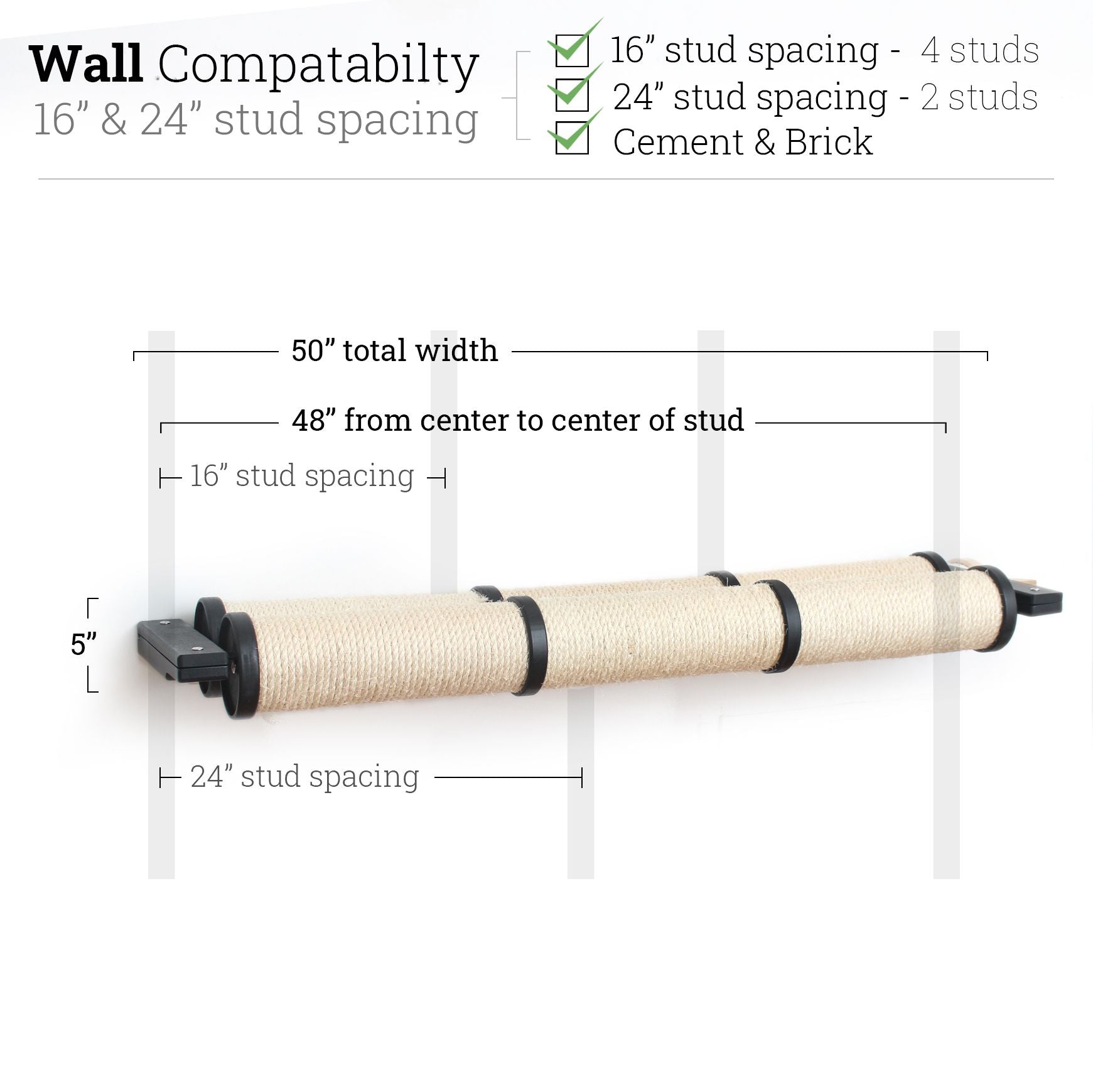 Horizontal Scratching Post for Cats