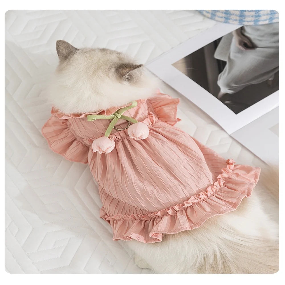Ruffled Tulip Dog Sundress