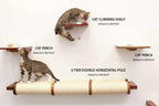Cat Perch - Wall Mounted and Wooden