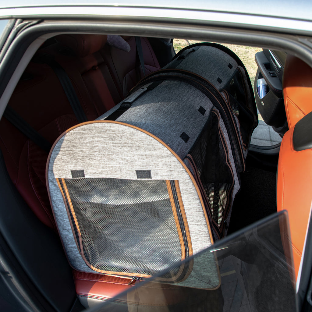 Dual Compartment Soft Pet Carrier