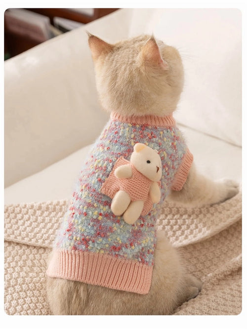 Classic Diamond Knit Dog Sweater