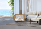 The LUNA Bed in White Oak