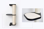 Wall Mounted Cat Climbing Pole - Sisal