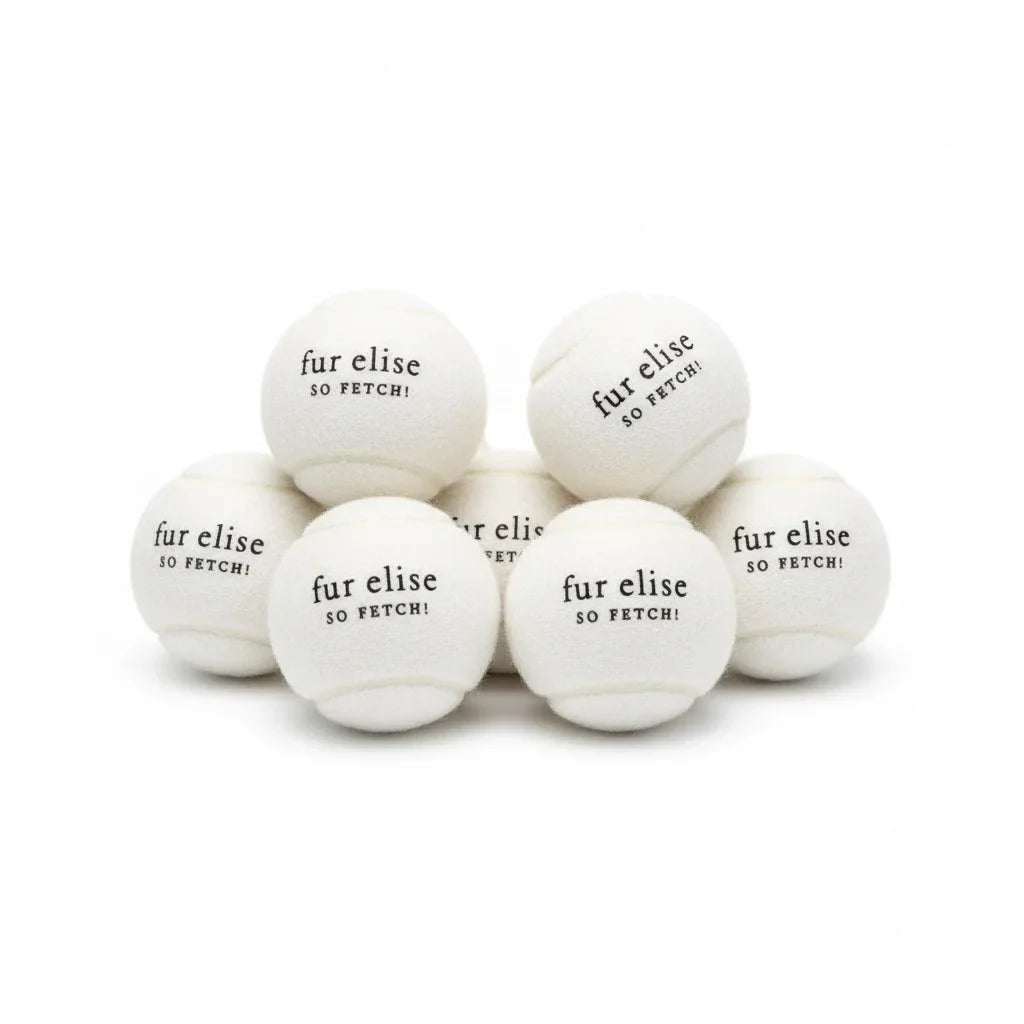 Fur Elise So Fetch! Tennis Ball Pack of 7 - Ivory