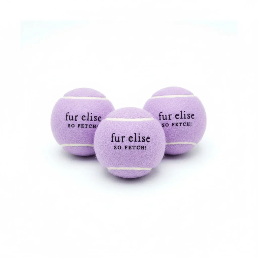 Fur Elise So Fetch! Tennis Ball Pack of 3 - Lilac